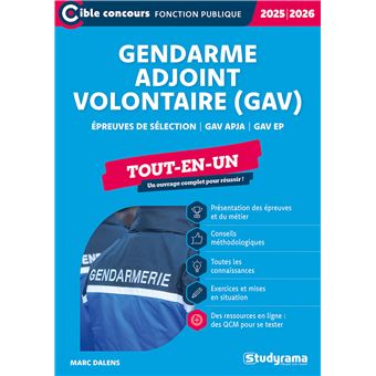 Gendarme adjoint volontaire (GAV) – Tout-en-un (Édition 2025-2026) - 1