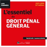 L'essentiel du droit pénal général