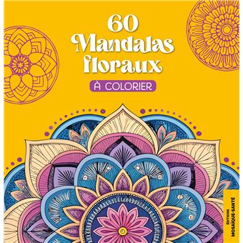 60 MANDALAS FLORAUX A COLORIER - 1