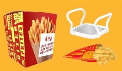 COFFRET Des frites des frites des frites + accessoires - Collectif - Hachette Pratique - Coffret - Jeux livres objets