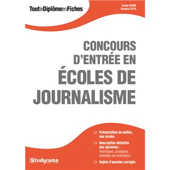 Concours d'entrée en écoles de journalisme - 1