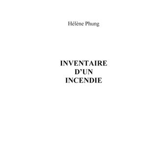 Inventaire d'un incendie