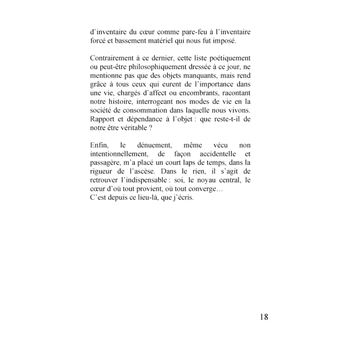 Inventaire d'un incendie
