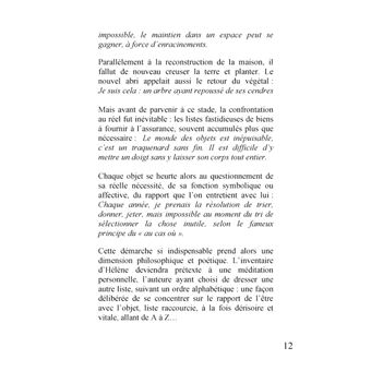 Inventaire d'un incendie