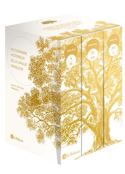 Dictionnaire Historique de la langue française - coffret 3 volumes - blanc - Alain Rey - Le Robert - Coffret - Dictionnaire et encyclopédie - Le Robert