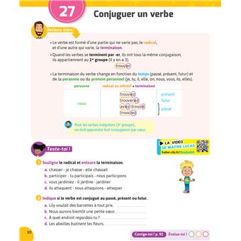 Français et Maths CE2 - Nouveau programme - Cahier de soutien avec des vidéos