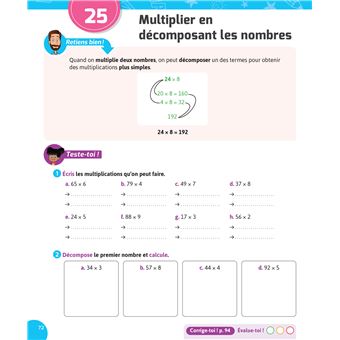 Français et Maths CE2 - Nouveau programme - Cahier de soutien avec des vidéos