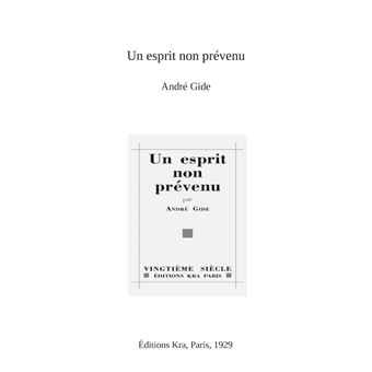 Un esprit non prévenu