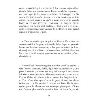 Un esprit non prévenu