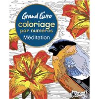 Grand livre coloriage par numéros - Méditation