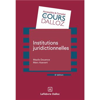 Institutions juridictionnelles 6ed - 1