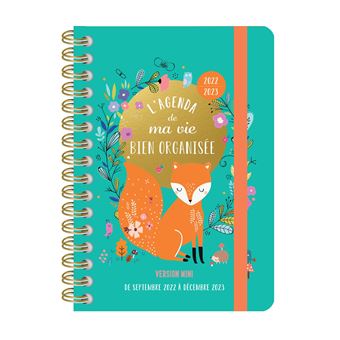 L agenda de ma vie bien organisée version mini, sept. 2022- déc. 2023, 16 mois - 1