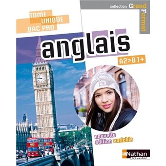 Anglais Bac Pro - Niveau A2>B1+ Grand Format Livre de l'élève - 1