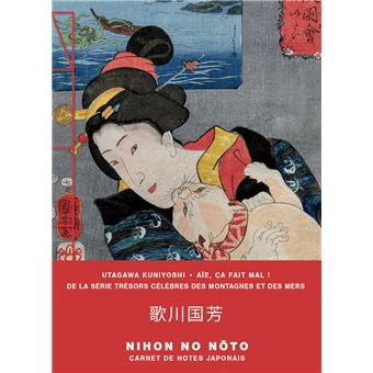 Aïe, ça fait mal ! de la série Trésors célèbres des montagnes et des mers - Carnet de notes japonais petit format