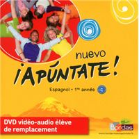 Nuevo Apuntate Espagnol Collège 1ère année 2011 DVD vidéo-audio élève de remplacement