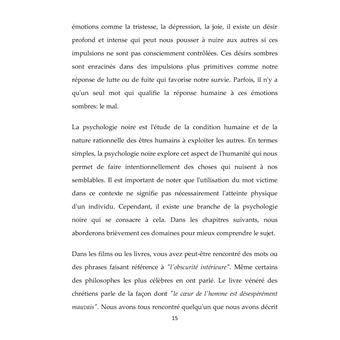 Psychologie noire