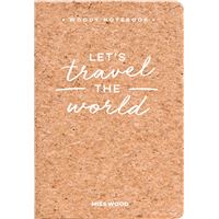 Travel the world - carnet de notes a6 en liege