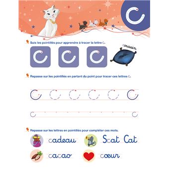 Disney - Mon cahier effaçable - J'écris les lettres minuscules (4-6 ans)
