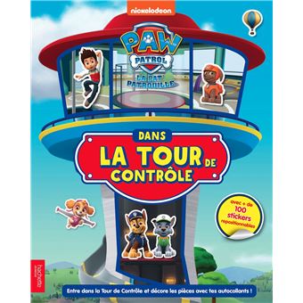 Paw Patrol - Pat Patrouille - Tour de Contrôle 50 Cm - avec Périscope, Missions, Toboggan, 7 Cartes 1 Véhicule Et 2 Figurines Chase - Pat Patrouille
