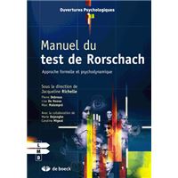 Manuel du test de Rorschach