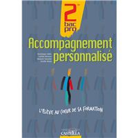 Accompagnement personnalisé 2de, 1re Bac Pro (2011) - Pochette élève