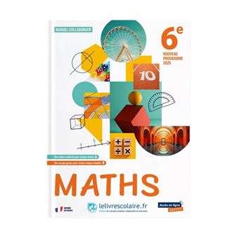 Mathématiques 6e 2025 - manuel élève - broché - 145 coauteurs, Philippe De  Sousa - Achat Livre | fnac