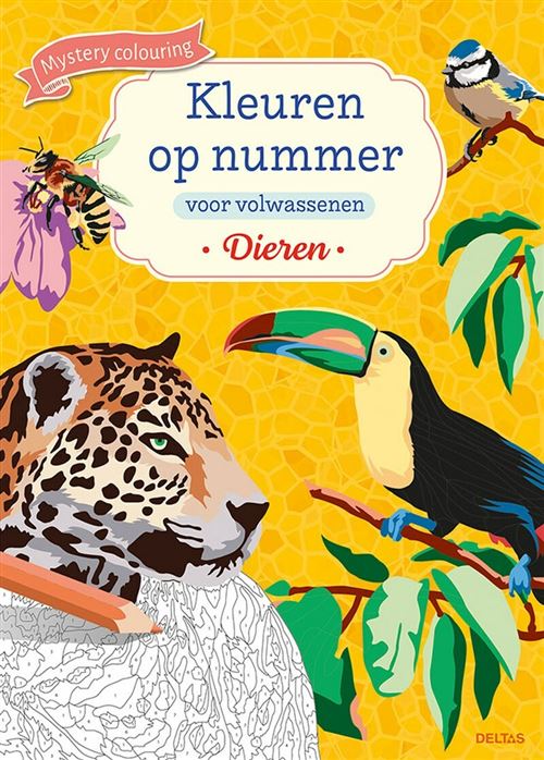 Kleuren op nummer voor volwassenen - Dieren