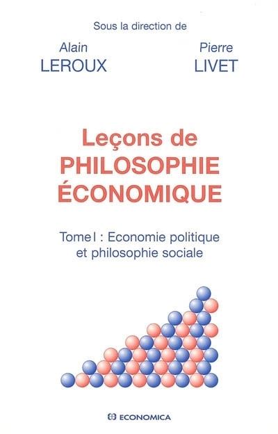 Lecons de philosophie economique,tome i -  LEROUX/ALAIN - broché