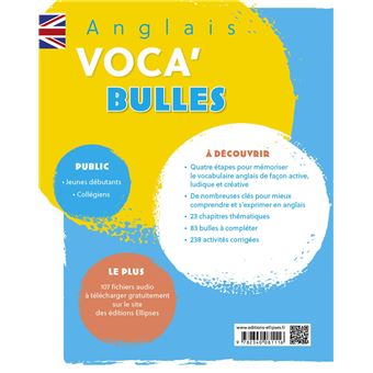 Anglais Voca'Bulles. A1A2