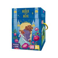 La Belle Et La Bête - 30 pieces : Puzzle + livre - La belle et la bête