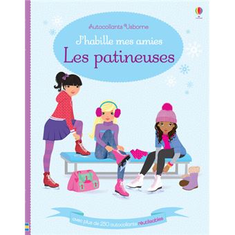 J'habille mes amies - Les patineuses - Autocollants Usborne - 1