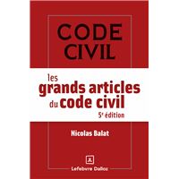 Les grands articles du code civil