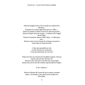 Souviens-toi... Le jour d'avant tu étais un dauphin