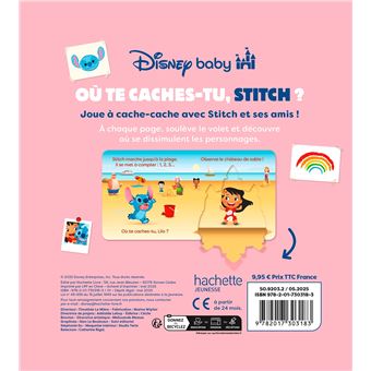 DISNEY BABY - Où te caches-tu, Stitch ? - Avec des volets à soulever