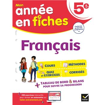 Français 5e (fiches de révision & exercices) - 1