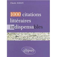 1000 citations littéraires indispensables