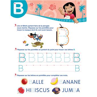 Disney - Lilo et Stitch - Mon cahier effaçable - J'écris les lettres majuscules (3 - 6 ans)