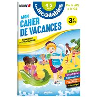 Cahier de vacances 2026 - Les incollables - Moyenne Section à Grande Section - 4/5 ans