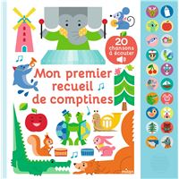 Mon grand livre sonore - Mon premier recueil de comptines - Dès 1 an