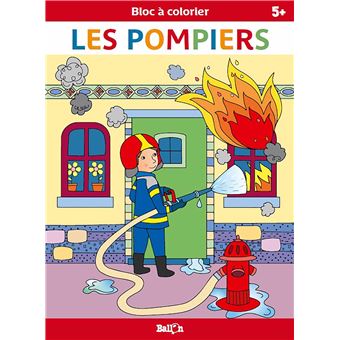 Bloc à colorier - Les pompiers - 1