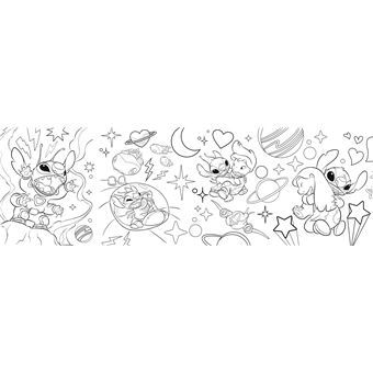 STITCH - 6 mètres à colorier - Frise à déplier - Disney