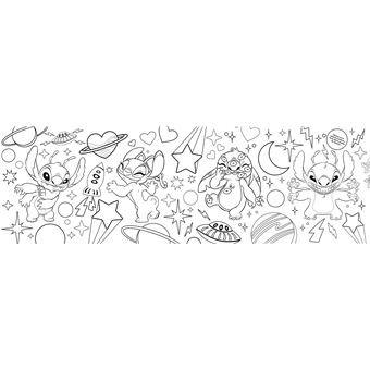 STITCH - 6 mètres à colorier - Frise à déplier - Disney