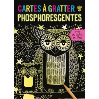 Cartes à Gratter Phosphorescentes Ocean World - Lot De 5 Avec Stylet, Animaux Marins, Cadeau Créatif
