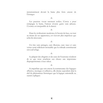 Hier et Demain : Pensées brèves