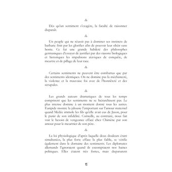 Hier et Demain : Pensées brèves