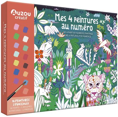 Peinture au numéro - chiots - cahier avec palette et pinceau - Jérémy  Mariez, Livre tous les livres à la Fnac