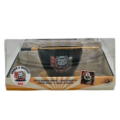 Coffret Ramens & noodles solo + bol + 1 paire de baguette - Aurélie Desgages - I2c - Boîte ou accessoire - Jeux livres objets