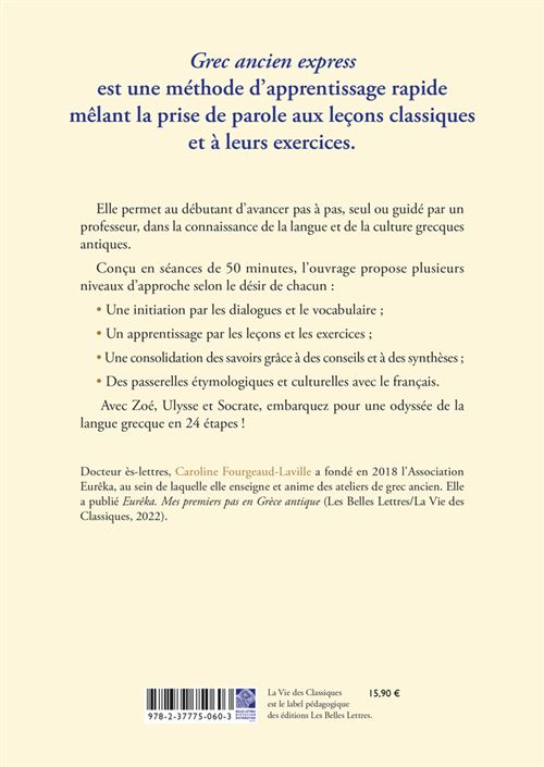 Grec ancien express - broché - Caroline Fourgeaud-Laville, Djohr