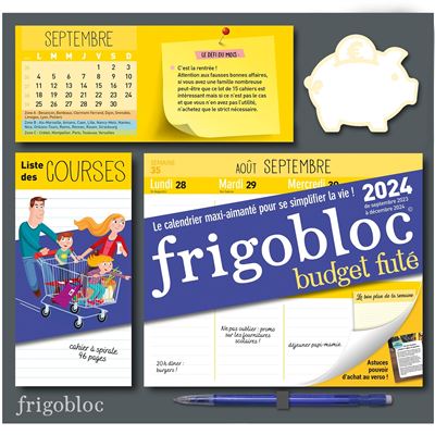 Mini Frigobloc Hebdomadaire 2024-Calendrier d'organisation familiale/ sem  (sept. 2023-dec 2024): Collectif: 9782809683370: : Books