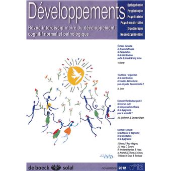 Revue interdisciplinaire du développement cognitif normal et pathologique 2011/4 - No 12 - 1